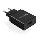 Ugreen CD122 hálózati töltő USB aljzat (18W, gyorstöltő 3.0) FEKETE