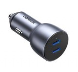 Ugreen CD213 autós töltő 2 Type-C aljzat (36W, PD gyorstöltő 4.0) SÖTÉTSZÜRKE