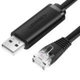 UGREEN CM204 USB-A - RJ45 konzolkábel 1,5m fekete (50773) (6957303857739)