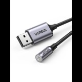 UGREEN CM477 USB-mini Jack 3.5 mm AUX audioadapter szürke (30757) (UG30757)