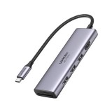 Ugreen CM511 Hub 5in1 USB-C-USB 3.0, HDMI, TF/SD, szürke