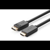 UGREEN DP101 DisplayPort - HDMI kábel FullHD 3m fekete (10203) (ugreen10203) - DisplayPort