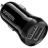 UGREEN Dual USB-A 24W Car Charger Black 50875