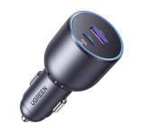 UGREEN EC701 autós töltő USB+Type-C aljzat (63W, PD gyorstöltő 3.0) FEKETE
