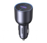 Ugreen EC705 autós töltő USB+2 Type-C aljzat (130W, PD gyorstöltő 3.0) FEKETE