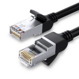 UGREEN Ethernet RJ45 hálózati kábel fém csatlakozókkal Cat.6 UTP 0,5 m fekete (50190) (UG50190) - UTP