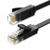 UGREEN Ethernet RJ45 lapos hálózati kábel, Cat.6, UTP, 8 m, fekete (50177) (UG50177)