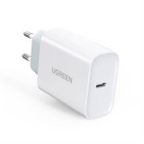 Ugreen gyors fali töltő adapter USB úti Type-c Power Delivery 30 W Quick Charge 4.0 fehér (70161)