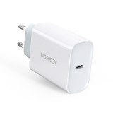 Ugreen gyors USB töltő Type-C tápegység 30 W Quick Charge 4.0 fehér (70161)