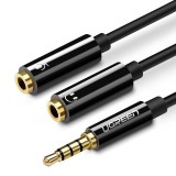 UGREEN jack 4 tűs elosztó fejhallgatóhoz és mikrofonhoz (30620)