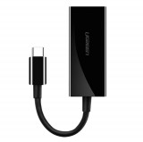 UGREEN Külső Gigabit Ethernet adapter USB-C (fekete)