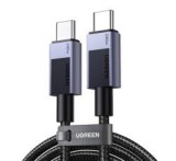 Ugreen L513 adatkábel (Type-C - Type-C, 240W, PD gyorstöltő 4.0, 200cm, cipőfűző) SÖTÉTSZÜRKE