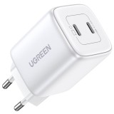 UGREEN Nexode 45W Dual USB-C PD Charger (25W+20W) White 15327
