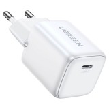 Ugreen Nexode Mini 30W PD GaN Tech Charger White Fejhallgató, Mobiltelefon, Egér, Tápérintkező, Táblagép, Telefon Fehér Váltakozó áram Gyorstöltés Beltéri