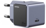 Ugreen Nexode S 30W USB-C GaN Fast Charger EU gray Mobiltelefon, Tápérintkező, Telefon Szürke Váltakozó áram Beltéri
