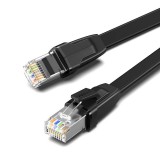 UGREEN NW134 Ethernet RJ45 lapos hálózati kábel fém csatlakozókkal, Cat.8, U/ FTP, 1m, fekete (10980) (UG10980) - UTP