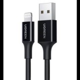 UGREEN US155 USB-A - Lightning kábel 1m fekete (80822) (ugreen80822) - Adatkábel