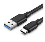 Ugreen US184 adatkábel (USB - Type-C, 3A, gyorstöltő, 50cm) FEKETE