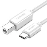 UGREEN US241 CB USB 2.0 kábel nyomtatóhoz, 1m (fehér)