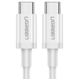 Ugreen US264 USB-C apa - USB-C apa 2.0 Adat és töltő kábel - Fehér (1m) (60518)