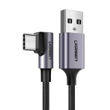 UGREEN US284 Angular USB-C kábel 3A 2m fekete (50942) (UG50942) - Adatkábel
