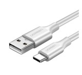 UGREEN US287 adatkábel (USB - Type-C, 2A, gyorstöltő 3.0, 150cm) FEHÉR