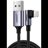 UGREEN US299 USB-A - Lightning kábel 1m fekete-szürke (60521) (ugreen60521) - Adatkábel