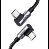 UGREEN US335 USB-C-USB-C ferde kábel 5A 100W 1m fekete (70696) (UG70696) - Adatkábel