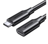 UGREEN US353 hosszabító kábel (Type-C aljzat - Type-C, 100W, 4K, 100cm) FEKETE
