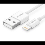 UGREEN USB-A - Lightning kábel 1m fehér (20728) (ugree20728) - Adatkábel