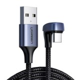 UGREEN USB-A - USB-C (U-alakban hajlított) kábel 1m (70313) (UGREEN70313)