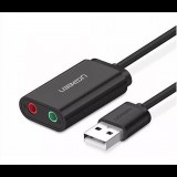 UGREEN USB külső hangkártya 15cm fekete (30724) (UG30724) - Hangkártya