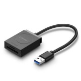 UGREEN USB SD+microSD Card Reader Black 20250