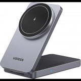 Ugreen W528 2-in-1 inductive charger for iPhone, AirPods, 20W (white) ( )