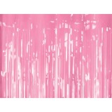 Újévi party függöny világos rózsaszín színben 100x200cm