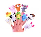 Ujjbábok Szerepjátékokhoz-Mesékhez-Puha-Plüss Anyag-10 db-os-Állatok