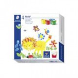 Ujjfesték, STAEDTLER "Noris Junior", 4 különböző szín [4 db]