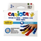 Ujjfesték szett különböző színekkel 4x50ml - Carioca