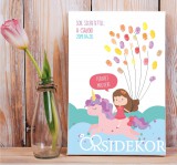 Ujjlenyomatos vendégkönyv leánybúcsúra