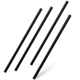 Újrahasznosított PP szívószál fekete színben 8mmx22cm 100db-os kiszerelésben XTÉ
