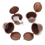 Újratölthető kávékapszula, utántölthető kapszula 5 db