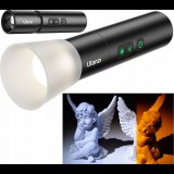 Ulanzi LM07 LED lámpa, zseblámpa forma, fókuszálható fény, időjárás álló, 2000mAh, állványmenet (SB8780)