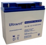 Ultracell 12V 18Ah zselés ólom akkumulátor