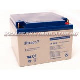 Ultracell 12V 26Ah Zselés akkumulátor