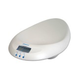 Ultrakönnyű, műanyag babamérleg. 4-6 hónapos korig használható a fekvő csecsemők mérésére. kapacitás: 20 kg osztás: 10 g precíziós mérési rendszer súlykülönbség kijelzése funkció LCD kijelző mértékegy