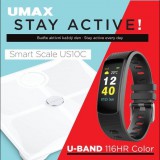 Umax Stay Active! US10C intelligens mérleg + U-Band 116HR Color aktivitásmérő (UB604) (UB604) - Személymérlegek