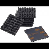 Uni 3M Dual Lock, öntapadós, 25,4x25,4 mm, 5 darab - fekete (4099-MS-046003)