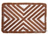 UNICSPOT Star drótrácsos kókusz lábtörlő, Méret: 40X60 cm