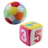 Unikatoy Puha labda és kocka szett (911669) (911669) - Plüss játékok