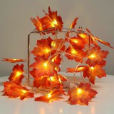 Union Elemes 40 LED-es Juharfa levél fényfüzér